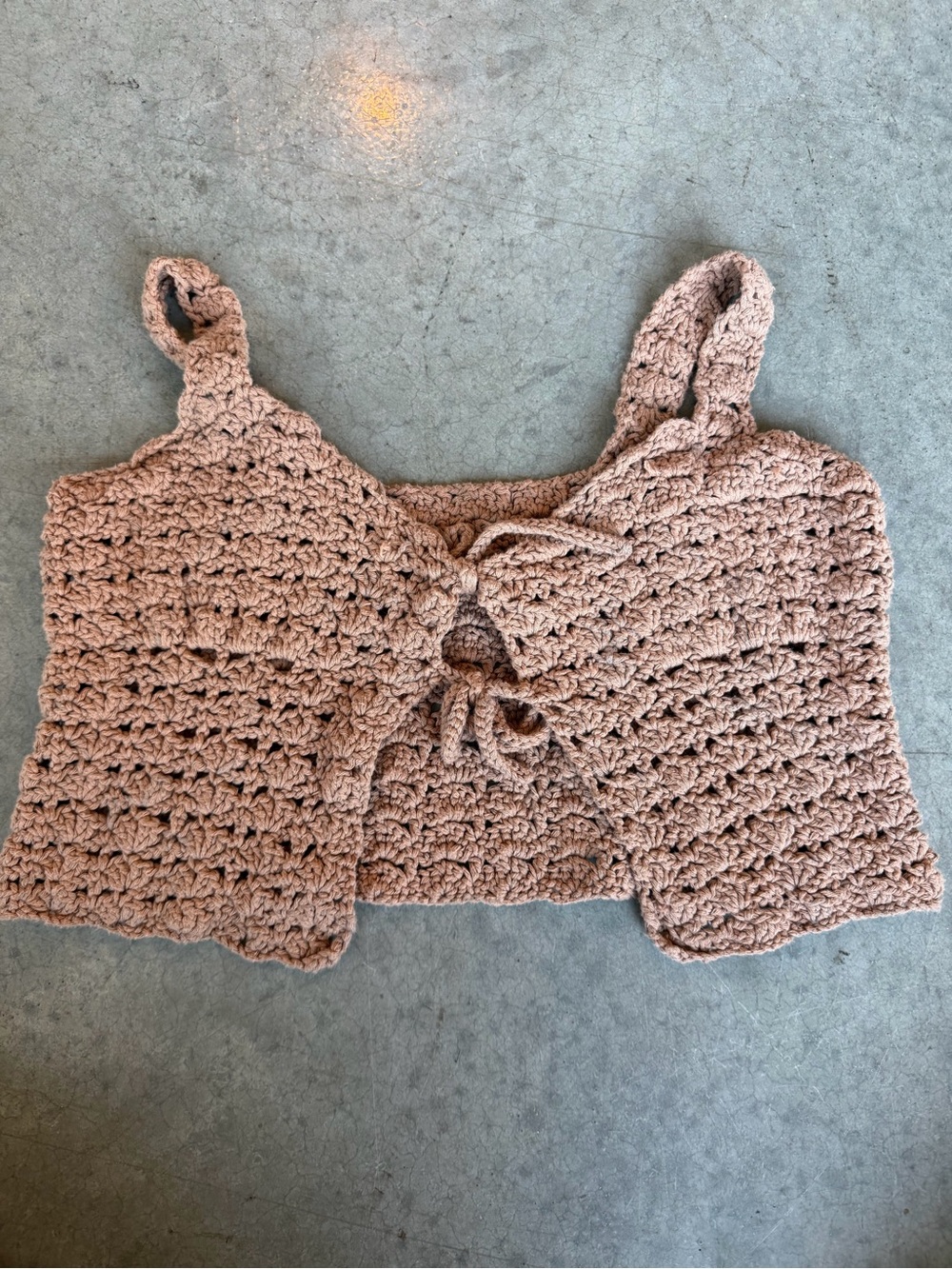 Hand crochet top